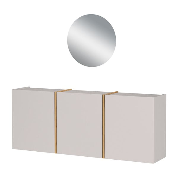 Krémová předsíňová sestava 138x200x27 cm Libbiano – Germania