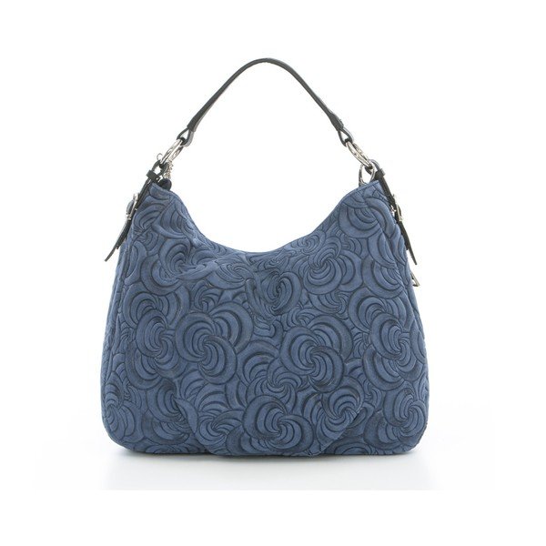 Džínově modrá kožená kabelka Anna Morellini Ada-image-2