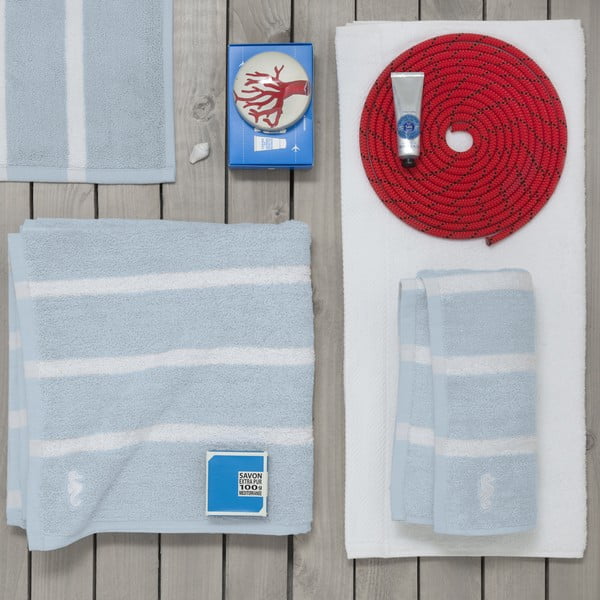 Set 3 ručníků Menton Blue, 60x110 cm-image-1