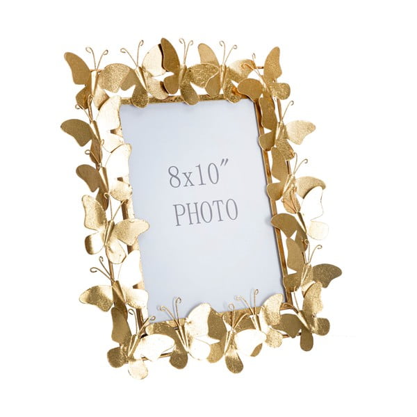 Kovový stojací rámeček ve zlaté barvě 35x38 cm Butterfly – Mauro Ferretti-image-2