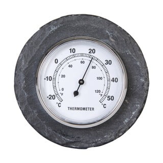 Nástěnný teploměr z břidlice Esschert Design, Ø 10 cm
