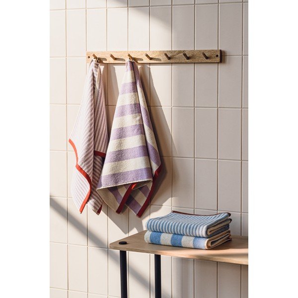 Hnědý/krémový froté bavlněný ručník 50x80 cm Gobo – noo.ma-image-1