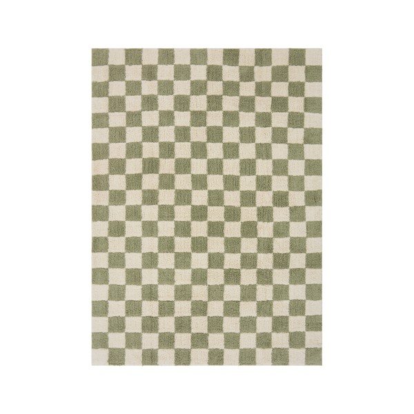 Zelený/krémový bavlněný koberec 200x300 cm Mela – Jotex