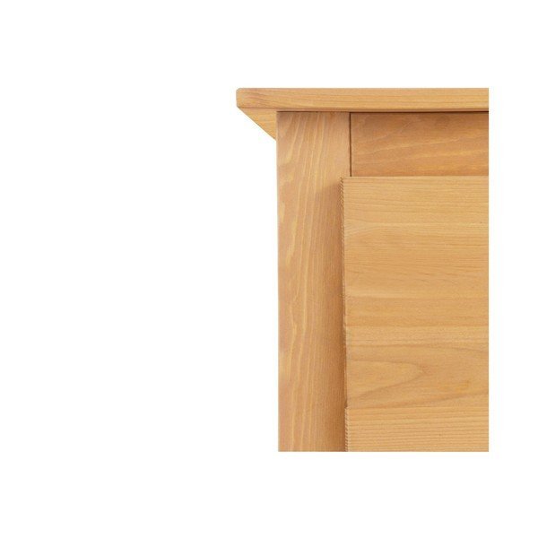 Šatní skříň z borovicového dřeva se zrcadlem v přírodní barvě 120x170 cm Bertram – Støraa-image-3