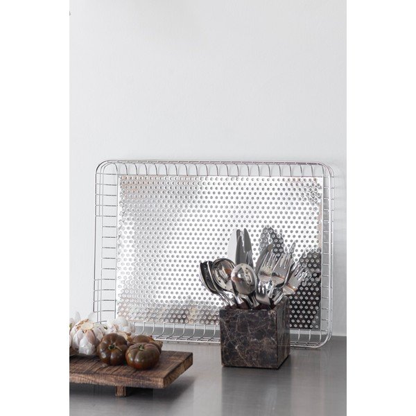 Drátěný kovový košík 45,5x33,5x6 cm Lift – Mette Ditmer Denmark-image-2