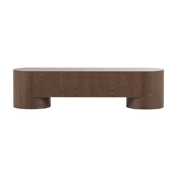 TV stolek v tmavě přírodní barvě 200x50x50 cm Velari – WOOOD-image-4
