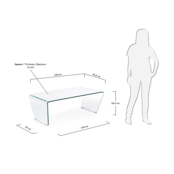 Skleněný konferenční stolek 60x120 cm Burano – Kave Home-image-4