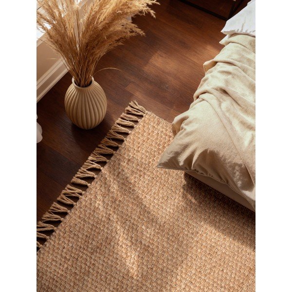 Oboustranný/ručně tkaný jutový koberec v přírodní barvě 120x170 cm Fjord – Hanse Home-image-2