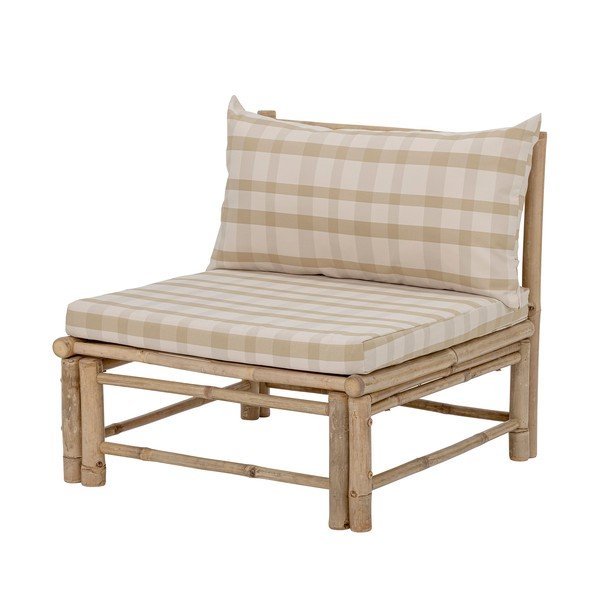 Modul zahradní pohovky v přírodní barvě (středový díl) Korfu – Bloomingville-image-3