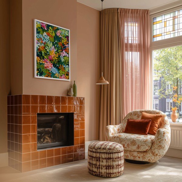 Tištěný obraz s rámem 50x70 cm Vivid Meadow – Styler-image-2