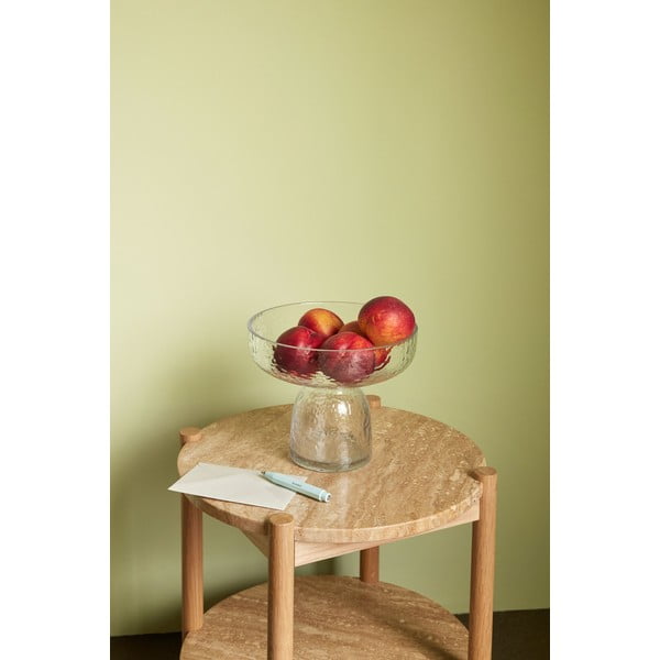 Kulatý odkládací stolek s deskou z kamene ø 43 cm Trava – Hübsch-image-1