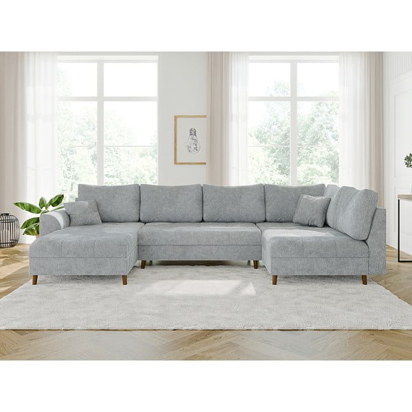Světle šedá rohová pohovka (levý roh/do "U") Ariella – Ropez-image-1