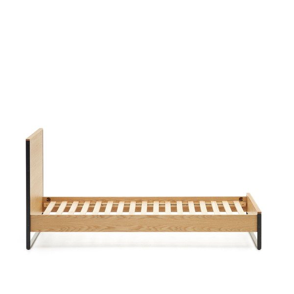 Jednolůžková postel s roštem v přírodní barvě 90x190 cm Taiana – Kave Home-image-3