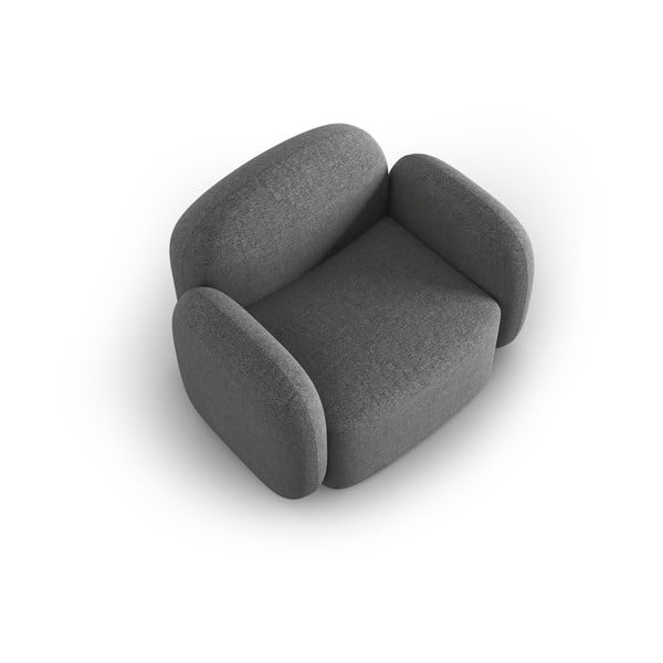 Tmavě šedé křeslo Blair – Micadoni Home-image-3