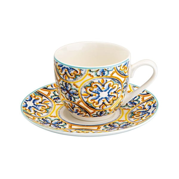 Sada 6 šálků s podšálky Brandani Medicea-image-4