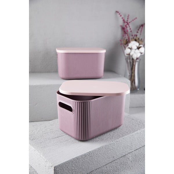 Plastový úložný box s víkem – Mioli Decor-image-2