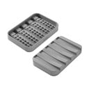 Šedá plastová mýdlenka Gravity – Metaltex