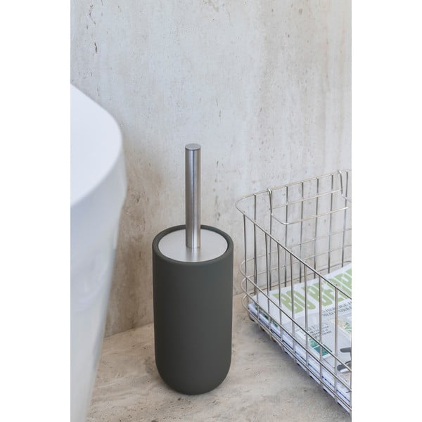 Tmavě zelená keramická WC štětka Lotus Play – Mette Ditmer Denmark-image-1