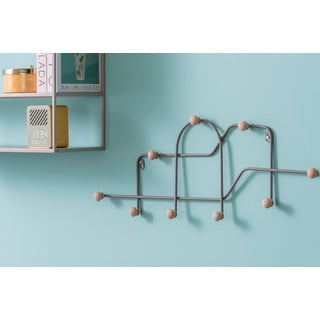Šedý kovový nástěnný věšák 71 cm Maze – PT LIVING