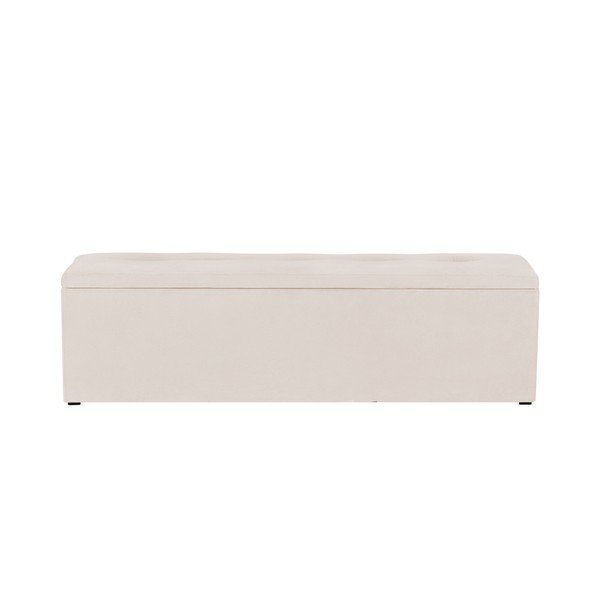 Béžový otoman k posteli s úložným prostorem Kooko Home, 47 x 140 cm-image-3