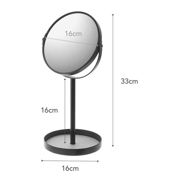 Kosmetické zvětšovací zrcadlo (3x) ø 17,5 cm Matsuyama – YAMAZAKI-image-4