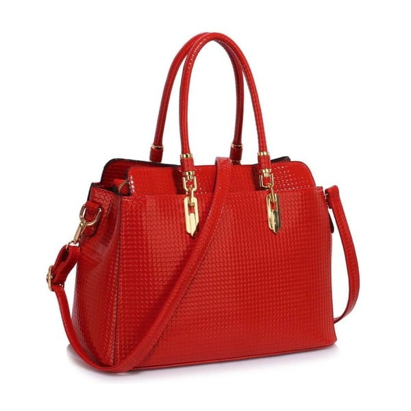 Červená kabelka z eko kůže L&S Bags Priscilla