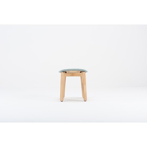 Modrá podnožka z dubového dřeva Gazzda Nora-image-2