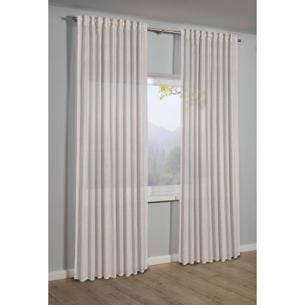 Béžový závěs 135x245 cm Etamine – Sehlbach-image-1