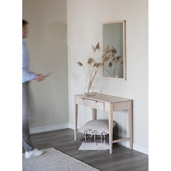 Matně lakovaný dubový konzolový stolek Rowico Fulla-image-1