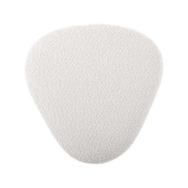 Bílý taburet z textilie bouclé Ada – Leitmotiv-image-3