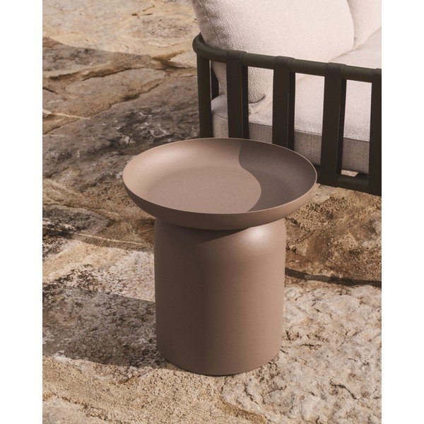 Kovový kulatý zahradní stolek ø 45 cm Arcola – Kave Home-image-1