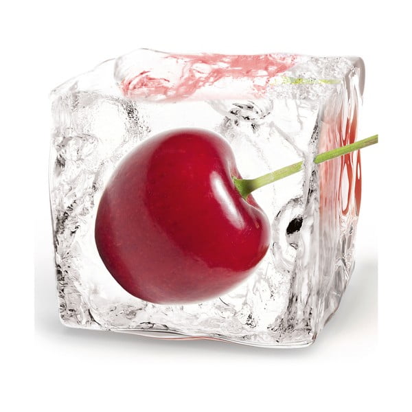 Skleněný obraz Cherry Cube, 20x20 cm