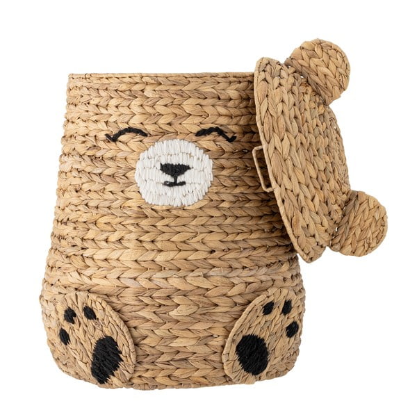 Dětský koš na hračky z vodního hyacintu v přírodní barvě ø 40x57 cm Timone – Bloomingville Mini-image-4
