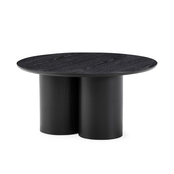 Černý kulatý konferenční stolek ø 80 cm Lua – MOME-image-3