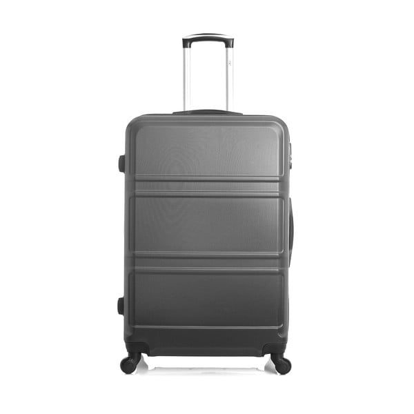 Tmavě šedý cestovní kufr na kolečkách Hero Utah, 60 l