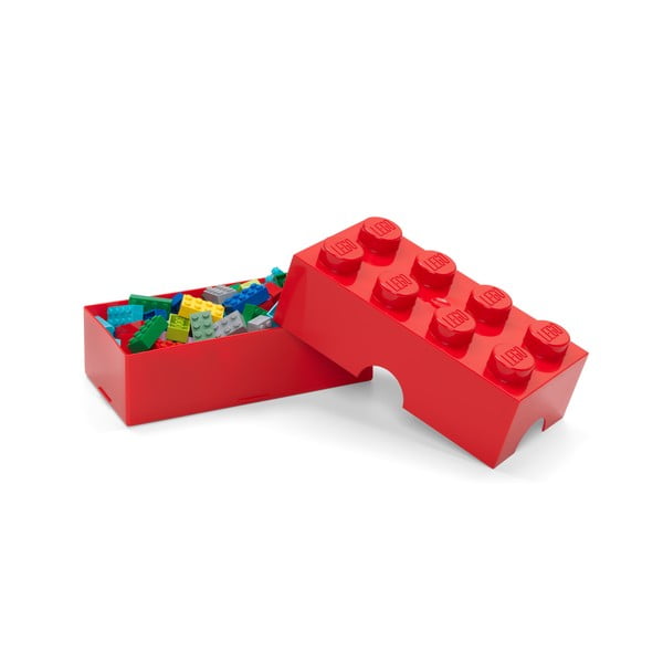 Červený plastový dětský úložný box 20x10x7 cm – LEGO®-image-3