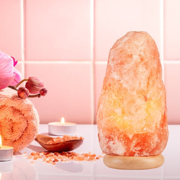 Oranžová solná lampa, výška 35 cm Sally – LAMKUR-image-1