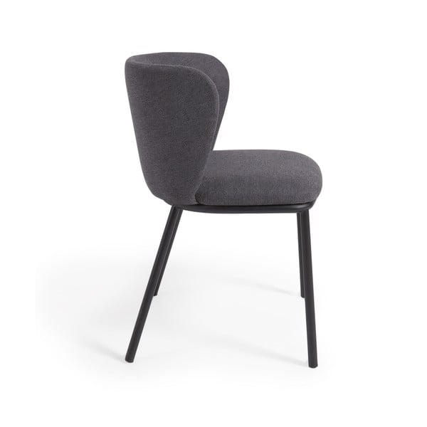 Tmavě šedá jídelní židle Ciselia – Kave Home-image-4