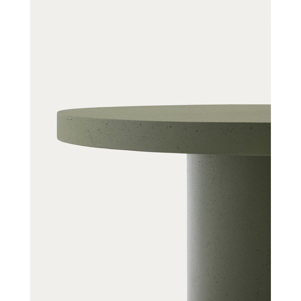 Betonový kulatý zahradní jídelní stůl ø 120 cm Aiguablava – Kave Home-image-3