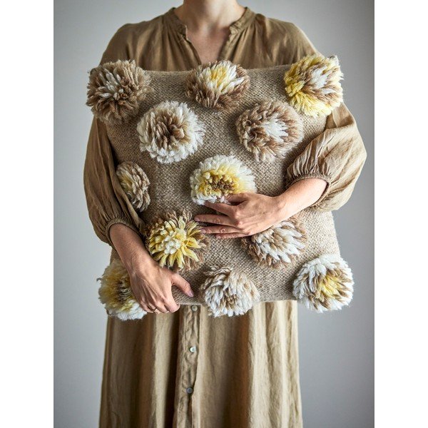 Dekorační polštář s příměsí vlny 50x50 cm Somma – Bloomingville-image-2