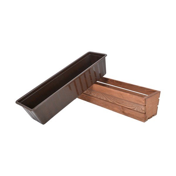 Dřevěný truhlík 61 cm Modern – Rojaplast-image-4