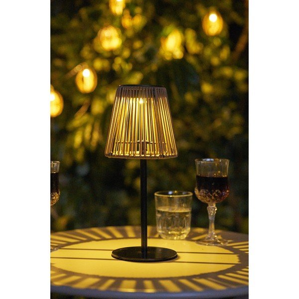 LED stolní /přenosné solární venkovní svítidlo ø 14 cm Salford – House Nordic-image-2