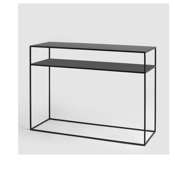Černý konzolový stolek CustomForm Tensio, 100 x 35 cm-image-2