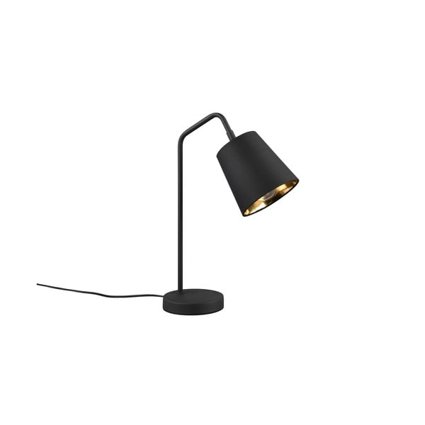 Černá stolní lampa s textilním stínidlem (výška 45 cm) Buddy – Reality-image-3