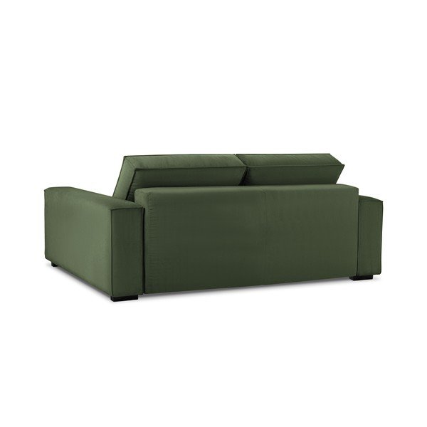 Zelená manšestrová rozkládací pohovka Mazzini Sofas Azalea-image-4