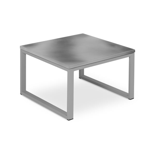 Šedý venkovní stůl v betonovém dekoru a šedém rámu Calme Jardin, délka 60 cm-image-2
