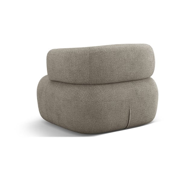 Světle šedé křeslo z textilie bouclé Jenny – Micadoni Home-image-3