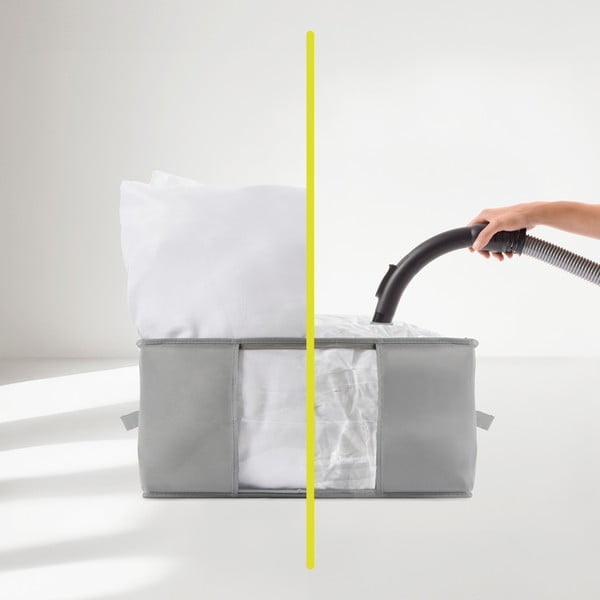 Vakuový plastový úložný box na oblečení 40x40x25 cm – Homéa