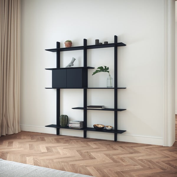 Černá komponenta s dvířky 68x36 cm Bridge - Tenzo-image-1