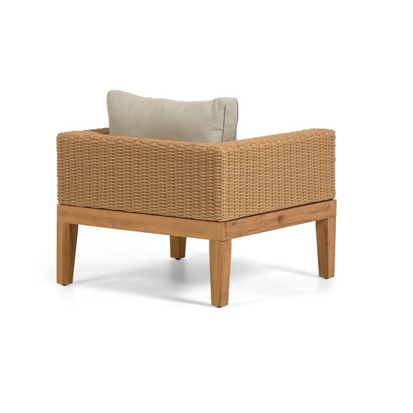 Zahradní křeslo s béžovými polštáři Kave Home Acae-image-2